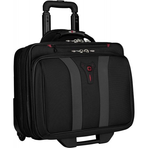  [아마존베스트]Wenger Swissgear Granada Rolling Case Nylon for Upto 17-Inch Notebooks - Black