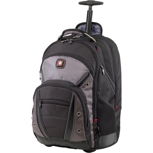  Wenger Luggage Synergy Wheeled 16 Laptop Backpack Bag, BlackGrey, One Size