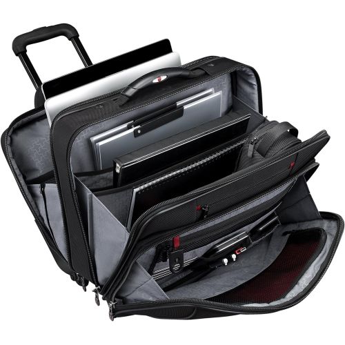  Wenger Luggage Granada Pro 15.6 Wheeled Laptop Case Bag, Black, One Size