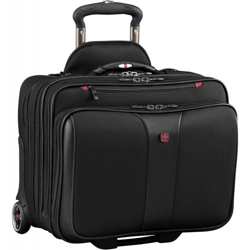  Wenger Luggage Patriot Ii 2-Piece 15.6 Wheeled Business Set Laptop Bag, Black, One Size