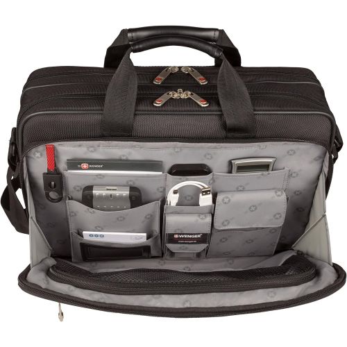  Wenger Luggage Mainframe 15.6 Laptop Brief Bag, Black, One Size
