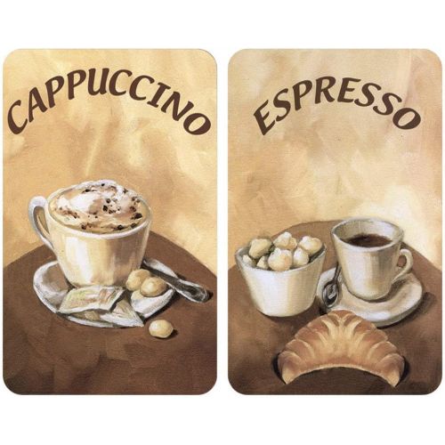  Wenko 2er-Set Herdabdeckplatten Espresso/Cappuccino Besonders robust