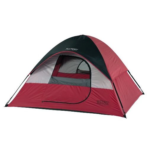 Wenzel Twin Peaks Sport Dome Tent, Red/Black