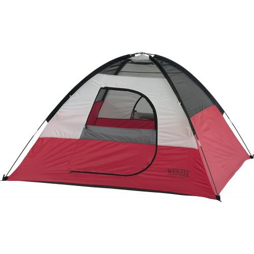  Wenzel Twin Peaks Sport Dome Tent, Red/Black