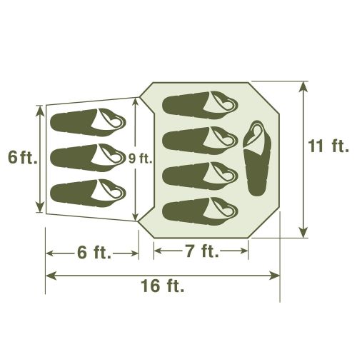  Wenzel 8 Person Klondike Tent