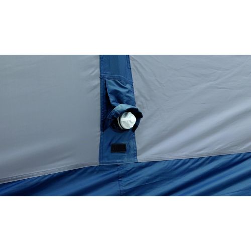  Wenzel Easy Camp Hurricane 300 Inflatable Tunnel Tent - 3 Person, 2 Rooms, Light/Dark Blue, 120253