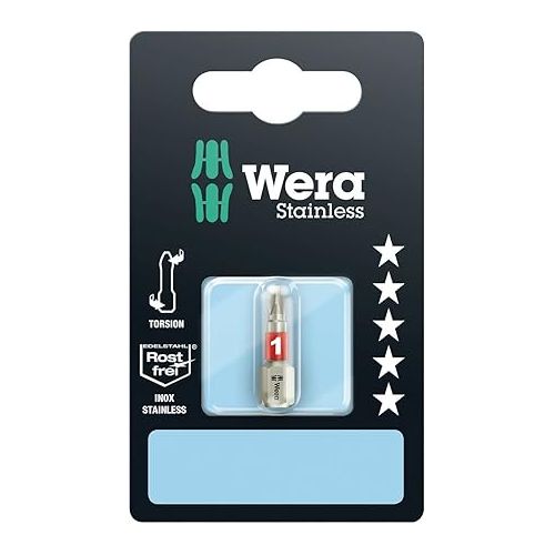  Wera 05073610001 3851/1 TS SB bits, stainless, PH 1 x 25 mm