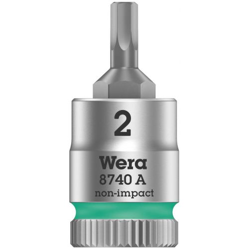  Wera 05003881001 Belt 2 Zyklop Bit Socket Set with Holding Function, 14 Drive (Pack of 8)