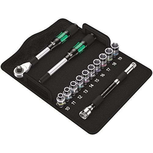  Wera 05004090001 8006 Sc 1 Zyklop Hybrid Ratchet Set, 12 Drive, Metric, 13 Pieces