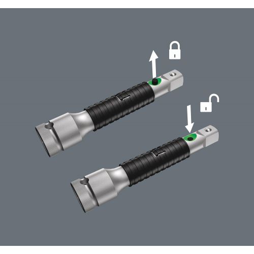  Wera Zyklop 8100 SC 2 37 Piece Ratchet Set, 12-Inch Drive - Metric