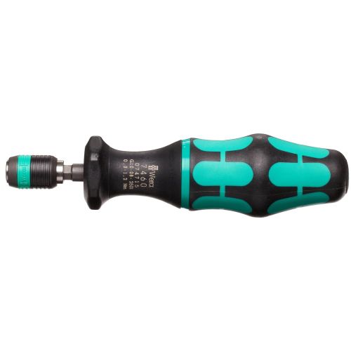  Wera Kraftform 7400 Series Hexagon Torque Screwdriver, Adjustable Torque Range