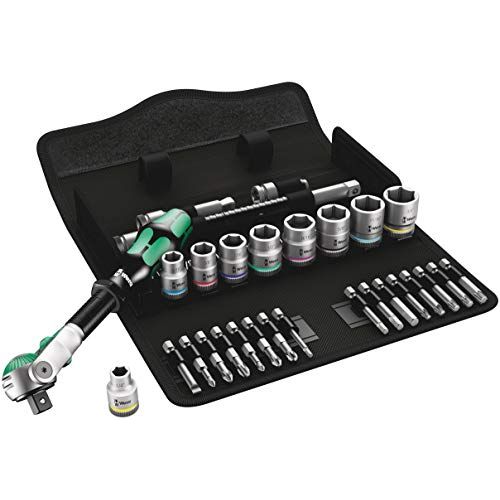  Wera 05004049001 8100 SB 9 Zyklop Imperial Speed Ratchet Set, 38 Drive