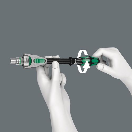  Wera 05004049001 8100 SB 9 Zyklop Imperial Speed Ratchet Set, 38 Drive