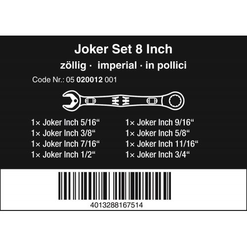  Wera Joker Combination Spanner Sets