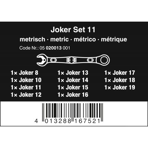  Wera Joker Combination Spanner Sets