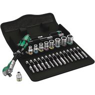 Wera 05004016001 8100 SA 6 Zyklop Metric Speed Ratchet Set, 28 Piece, 14 Drive