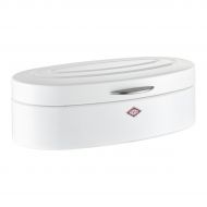 Wesco Breadbox Elly Steel Bread Box, White, 26 x 41.5 x 14 cm