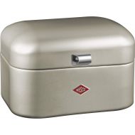 Wesco Single Grandy  German Designed - Steel bread box for kitchen / storage container, Silver