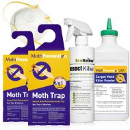 West Bay Retail | Powerful Carpet Moth Killer KIT | Natural Biodegradable Treatment by MothPrevention - 1 Room Treatment | Note: Contains PESTICIDES