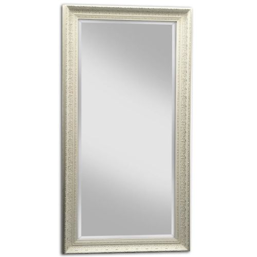  West Frames Elegance Ornate Embossed Wood Framed Leaner Floor Mirror (Silver Gold)