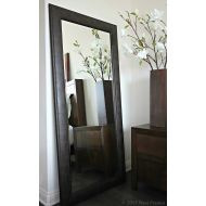 West Frames Marcello Rustic Framed Leaner Full Length Floor Mirror (Dark Charcoal Brown)