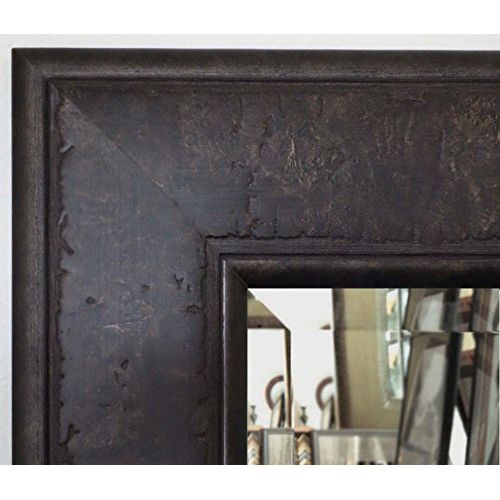  West Frames Marcello Rustic Framed Leaner Full Length Floor Mirror (Dark Charcoal Brown)