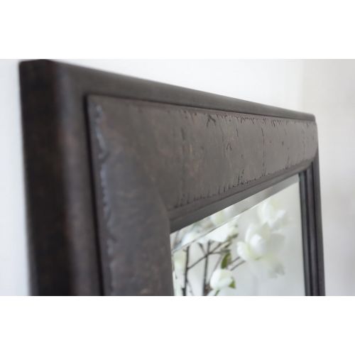  West Frames Marcello Rustic Framed Leaner Full Length Floor Mirror (Dark Charcoal Brown)