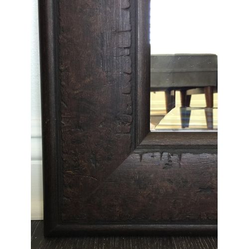  West Frames Marcello Rustic Framed Leaner Full Length Floor Mirror (Dark Charcoal Brown)