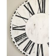 WestWarrenClocks 48 OVERSIZED Joanna Gaines Farmhouse Style Wooden Clock--(Dial only) Black & White Roman Numeral