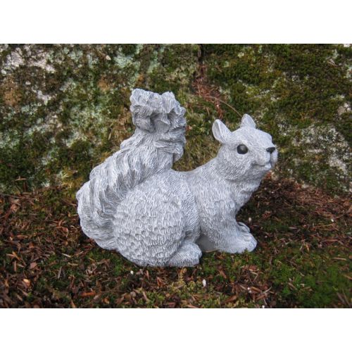  WestWindHomeGarden Squirrel Statue, Concrete Squirrel Figure, Squirrel Garden Decor, Concrete Garden Statues, Cement Squirrels, Tree Squirrel, Concrete Animal.