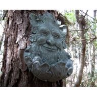 WestWindHomeGarden Green Man, Hanging Feeder, Concrete Planter, Succulent, Garden Decor, Greenman Garden Face, Tree Face, Concrete Cement Wild Bird Feeder.