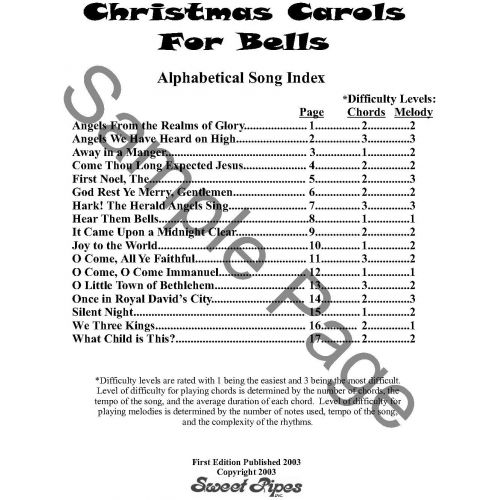  [아마존베스트]Westco Hager Christmas Carols for Bells Song Book (17 Carols; All Ages)