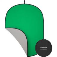 Westcott Collapsible Backdrop (Chroma Green/Gray, 5 x 6.5')