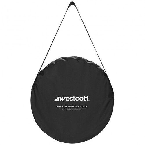  Westcott Collapsible Backdrop (Chroma Green/Gray, 5 x 6.5')