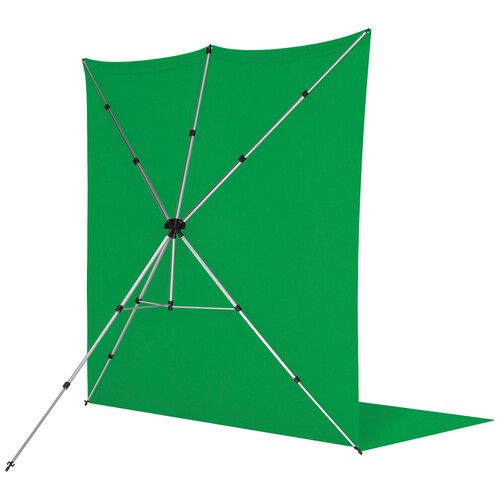  Westcott X-Drop Pro Wrinkle-Resistant?Sweep Backdrop Kit (Chroma-Key Green, 8 x 13')