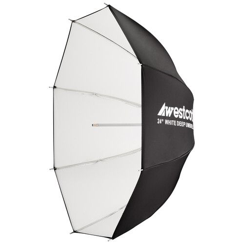  Westcott Deep White Bounce Umbrella (24