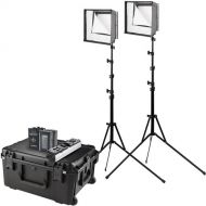 Westcott Flex Cine Bi-Color LED 2-Light Travel Kit with 26V V-Mount Batteries (1 x 1')