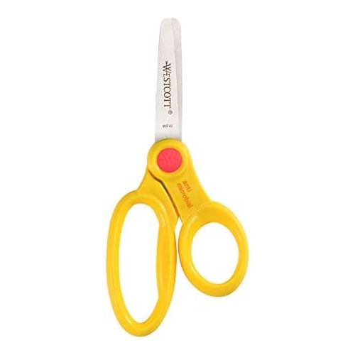  [아마존베스트]Westcott 5 School Pack of Kids Scissors with Anti-Microbial Protection, Blunt, Assorted Colors (Pack of 12)