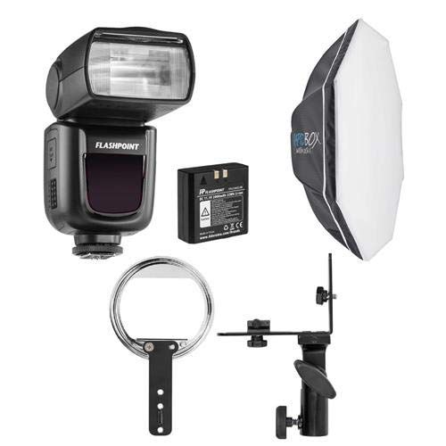  Westcott Flashpoint Zoom Li-ion R2 TTL On-Camera Flash Speedlight for Nikon - Bundle with Rapid Box Switch Octa-S 26" Switch Insert (Speedlite)