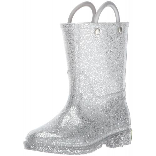  Western Chief Girls Glitter Waterproof Rain Boot