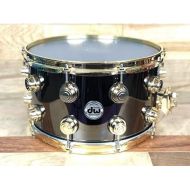 DW Collector's Series Metal Snare Drum 14 x 8 in. Black Nickel Over Brass with Gold Hardware