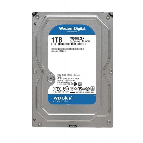  Western Digital WD Blue 1TB PC Hard Drive - 7200 RPM Class, SATA 6 Gb/s, 64 MB Cache, 3.5 - WD10EZEX