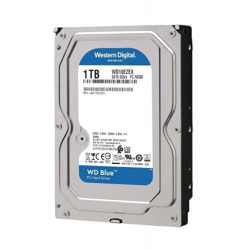  Western Digital WD Blue 1TB PC Hard Drive - 7200 RPM Class, SATA 6 Gb/s, 64 MB Cache, 3.5 - WD10EZEX