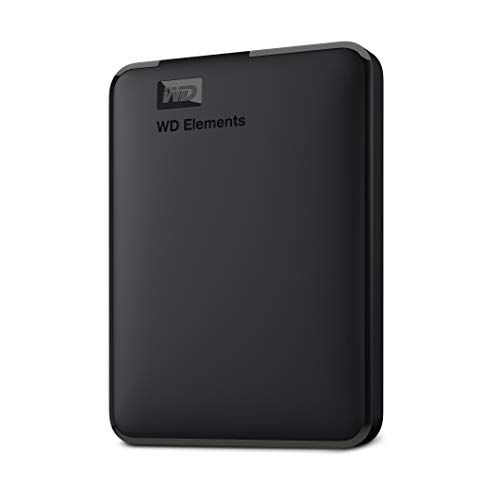  Western Digital WD 2TB Elements Portable External Hard Drive HDD, USB 3.0, Compatible with PC, Mac, PS4 & Xbox - WDBU6Y0020BBK-WESN