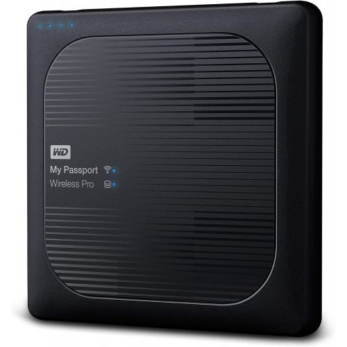  [무료배송] WD 4TB My Passport Wireless Pro 휴대용 외장 하드 드라이브 Wi-Fi USB 3.0 WDBSMT0040BBK-NESN