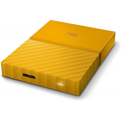  Western Digital WD 2TB Yellow My Passport Portable External Hard Drive - USB 3.0 - WDBS4B0020BYL-WESN