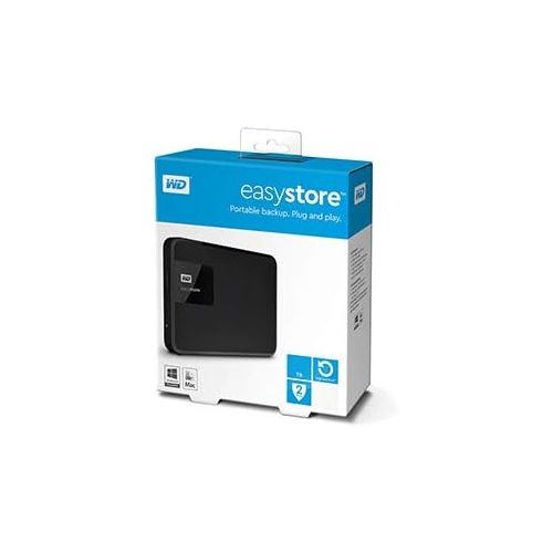  Western Digital WD - Easystore 5TB External USB 3.0 Portable Hard Drive - Black