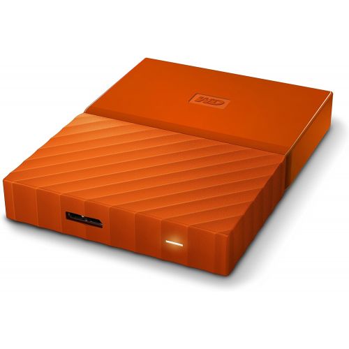  Western Digital WD 4TB Orange My Passport Portable External Hard Drive - USB 3.0 - WDBYFT0040BOR-WESN