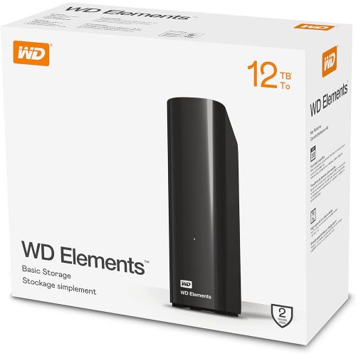  Western Digital WD 12TB Elements Desktop External Hard Drive - USB 3.0