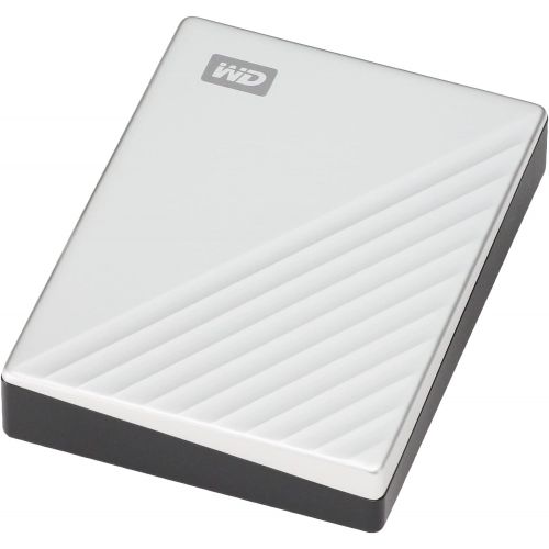  Western Digital WD 4TB My Passport Ultra for Mac Silver Portable External Hard Drive, USB-C - WDBPMV0040BSL-WESN